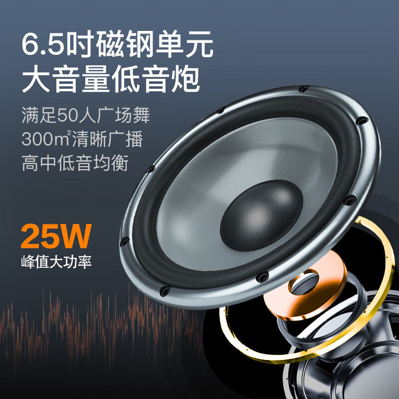 纽曼蓝牙音箱K11 单咪版+16G U盘 炫彩灯蓝牙音箱音响大音量户外广场舞音响手提便携小型音响家用收款语音播报器扩音器