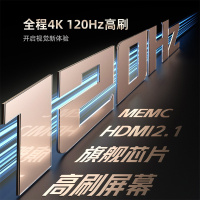 长虹65D6P MAX 65英寸4K超高清120HZ高刷新率AI分区背光93%DCI-P3高色域平板LED液晶电视机
