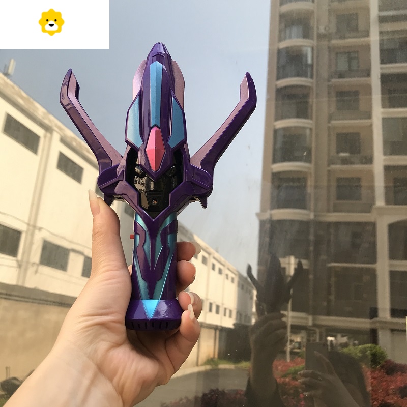 真智力银河火花枪变身器武器玩具全套装儿童模型发光变形开合 黑暗