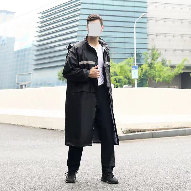 九州缘 BD1EY722101Q2F 长款单层风雨衣 M-3XL(计价单位:件)黑色图片