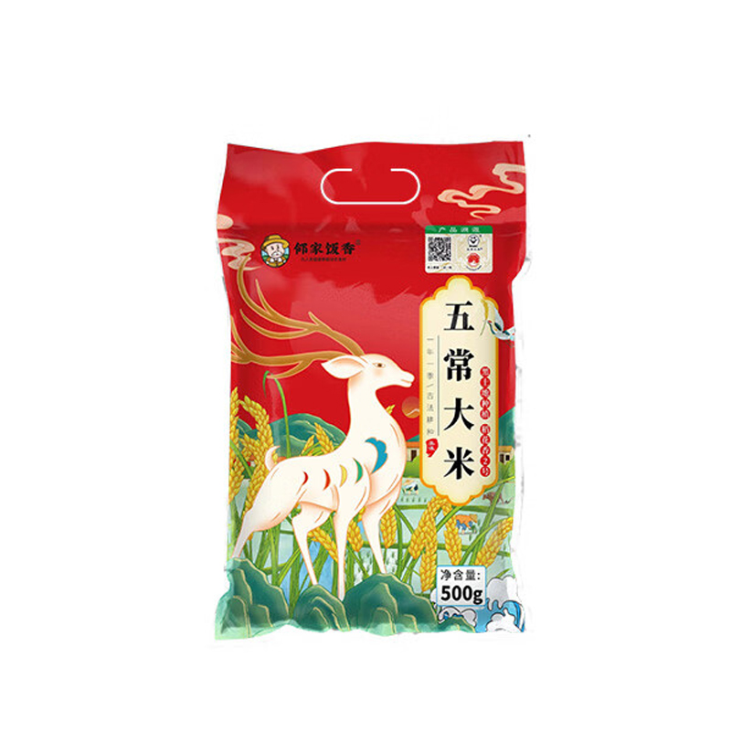 邻家饭香 二级产区五常大米 500g/袋 非真空包装 LJFX19-W