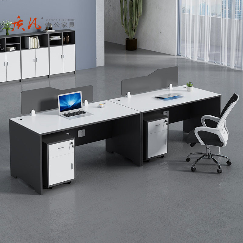 苏宁 质凡 办公家具 职员办公桌屏风员工位办公室桌子 单人位高清大图