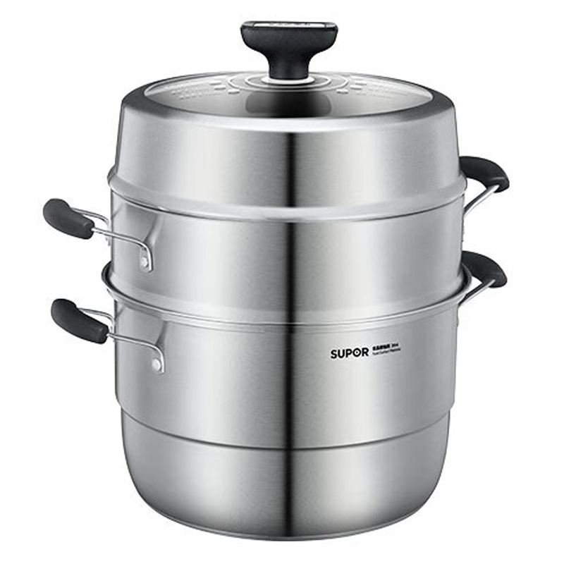 苏泊尔三层蒸锅28cm巧易取不串味304不锈钢复底通用SZ28VA1