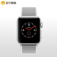 Apple Watch Series3 智能手表 GPS+蜂窝网络款 38毫米 银色铝金属表壳 海贝色回环式运动表带
