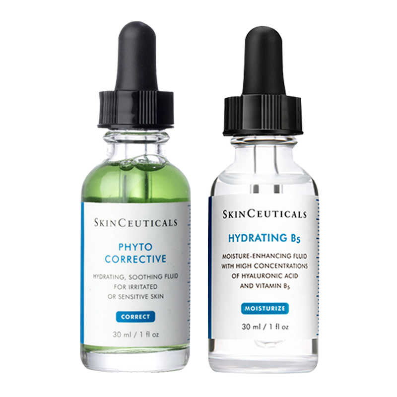 [维稳保湿双星]skinceuticals修丽可色修精华 b5保湿透明质酸精华套装