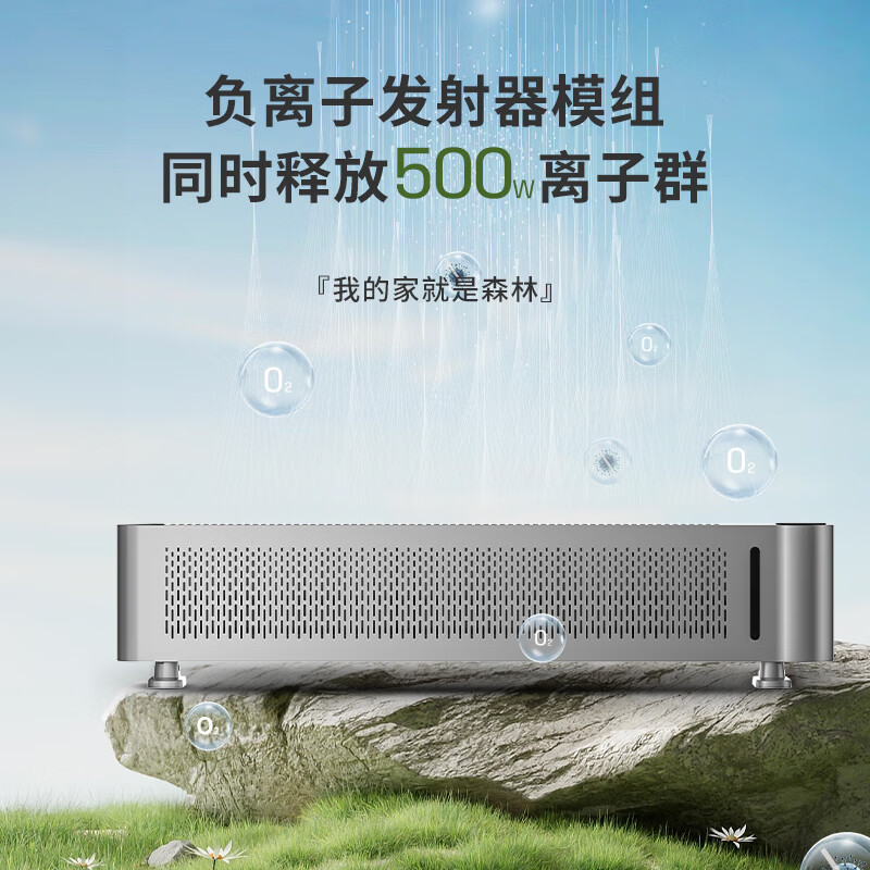 西屋 踢脚线取暖器电暖气家用电暖风地暖防水暖风机卧室烤火炉 灰[石墨烯加热+负离子净化+AI语音智控]WTH-302R高清大图