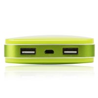 爱国者(aigo)移动电源 S20000 双USB输出 绚丽糖果色 充电宝10000mAh 绿色