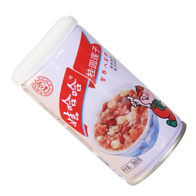 娃哈哈 桂圆莲子八宝粥礼盒 360g*12罐 方便速食粥整箱装礼盒装高清大图