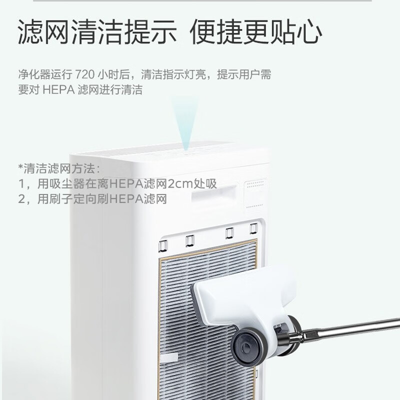 美的 (Midea)空气净化器家用除甲醛除PM2.5 二手烟除雾霾智能全屋净化器潮湿除菌 KJ230G-D46
