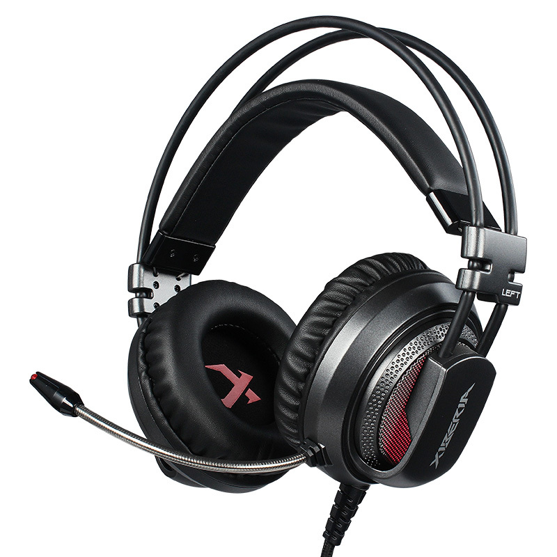 西伯利亚(XIBERIA)V10 电竞游戏耳机头戴式7.1声道重低音7彩发光电脑耳麦吃鸡耳机 灰色