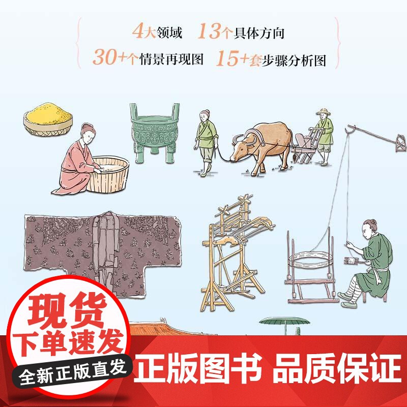 店 烟火人间 图解古人的衣食住行 中国古代的农业成就 纺织成就 建筑成就 纺织成就科普书籍 博览中国农业等精湛技术高清大图