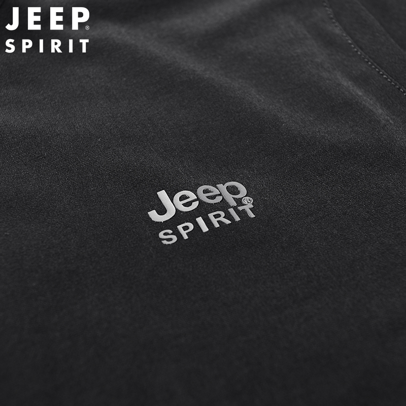 JEEP SPIRIT吉普男士夹克立领速干防风外套春秋新款上衣青年潮款商务休闲茄克衫