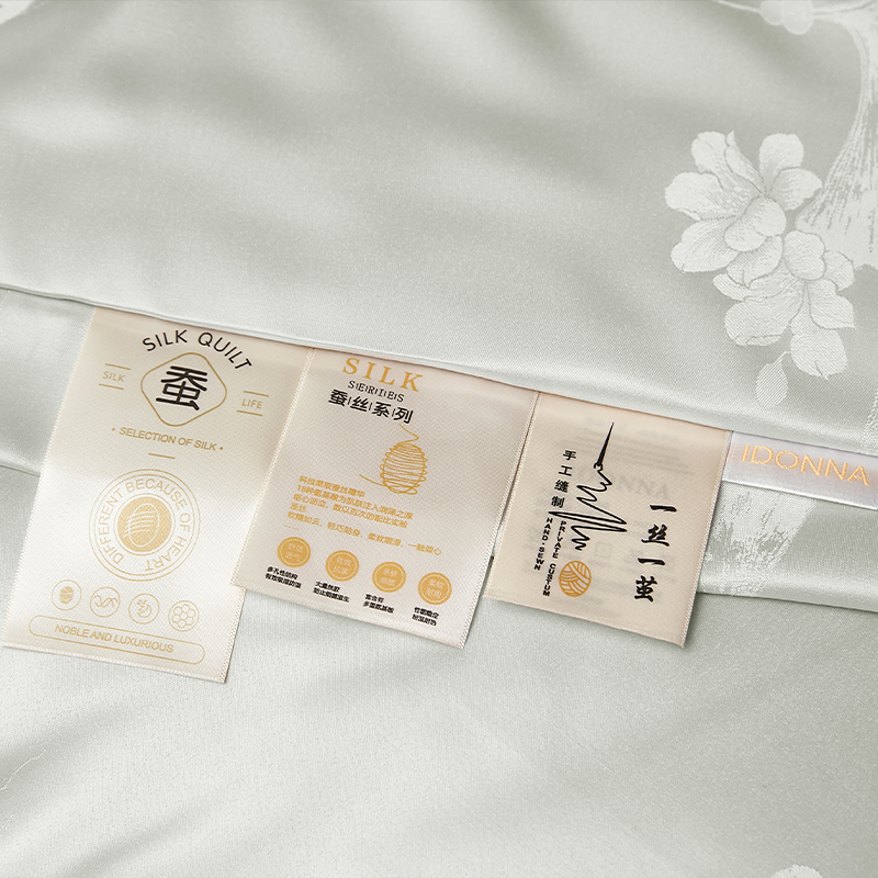 唐纳家纺 莫代尔提花蚕丝被-松烟墨 200*230CM/1500G- TN-SQ25021高清大图