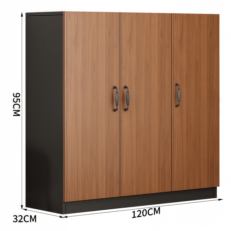 鑫木樽鞋柜120*32*95cm个高清大图