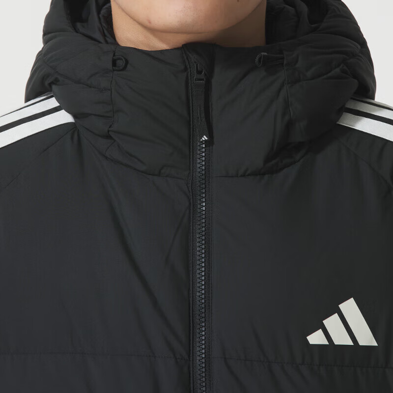 阿迪达斯(adidas)男子新款户外运动休闲连帽羽绒服外套KC2498 ZP高清大图