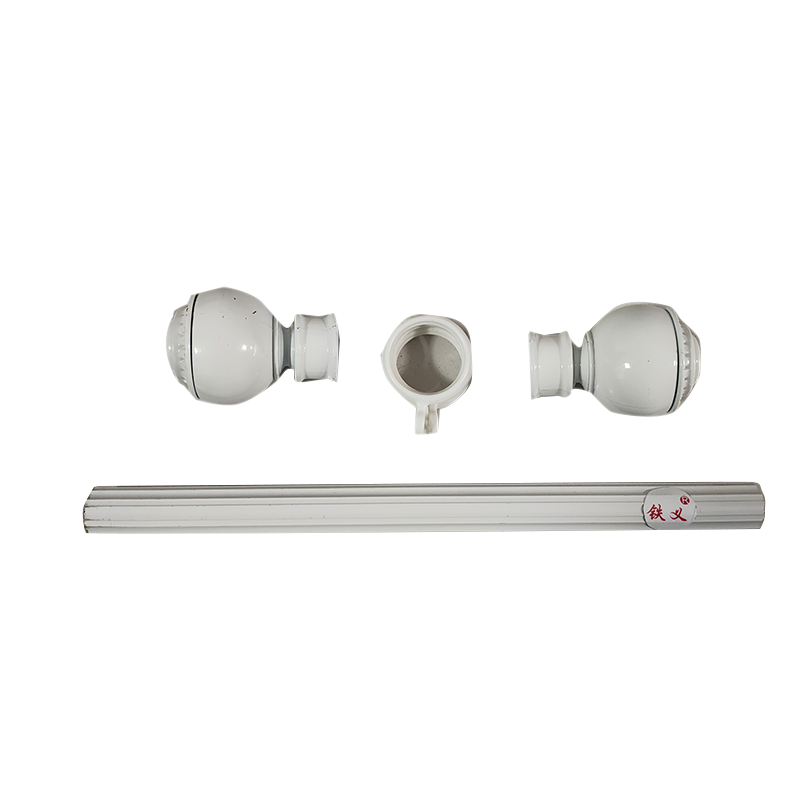 窗帘杆（铝合金罗马杆+装饰头+吊环+托架）单杆 米