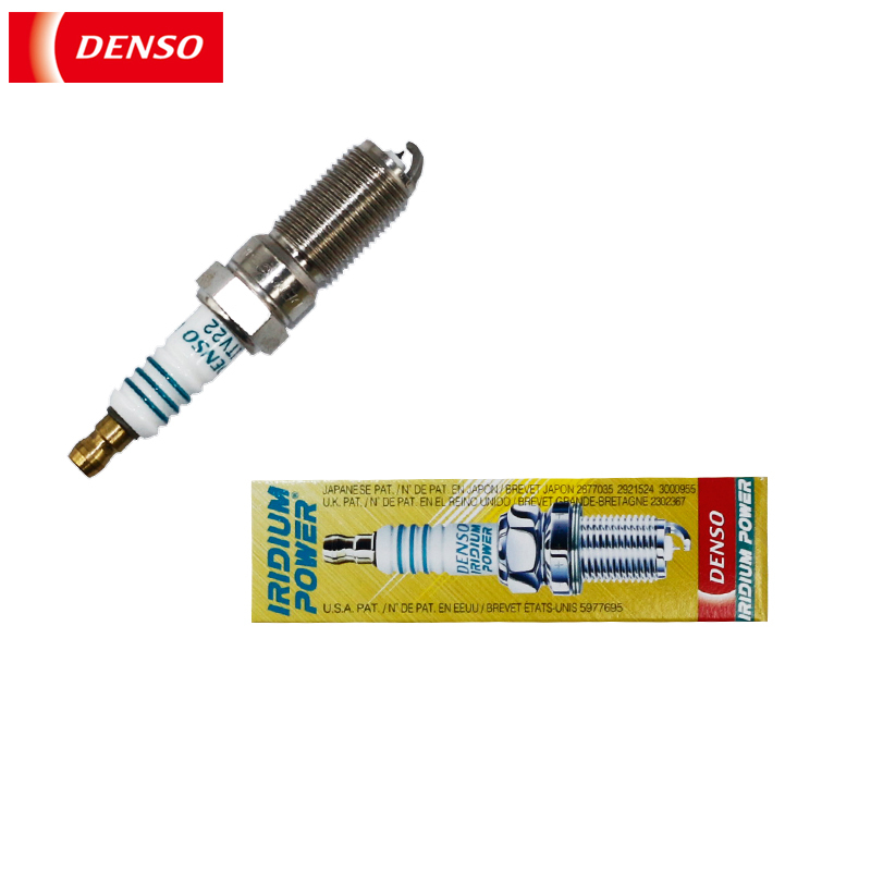 电装(DENSO)单铱金火花塞ITV22适用于致胜2.0T/翼虎/锐界/沃尔沃S60V40/捷豹/揽胜(单支装)