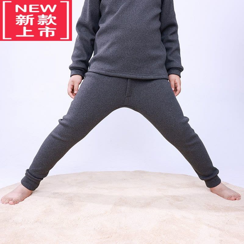 可莉允胖童保暖裤秋裤儿童胖孩子中大童胖童装男童加肥加大冬季加厚睡裤图片