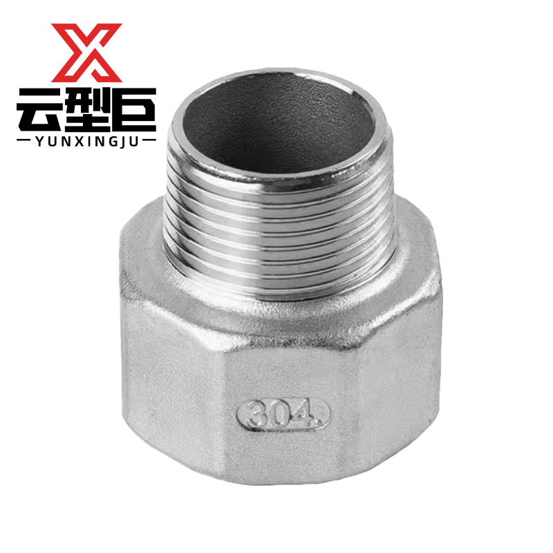 云型巨 不锈钢内外丝直接 不锈钢管件 304 单位：个高清大图