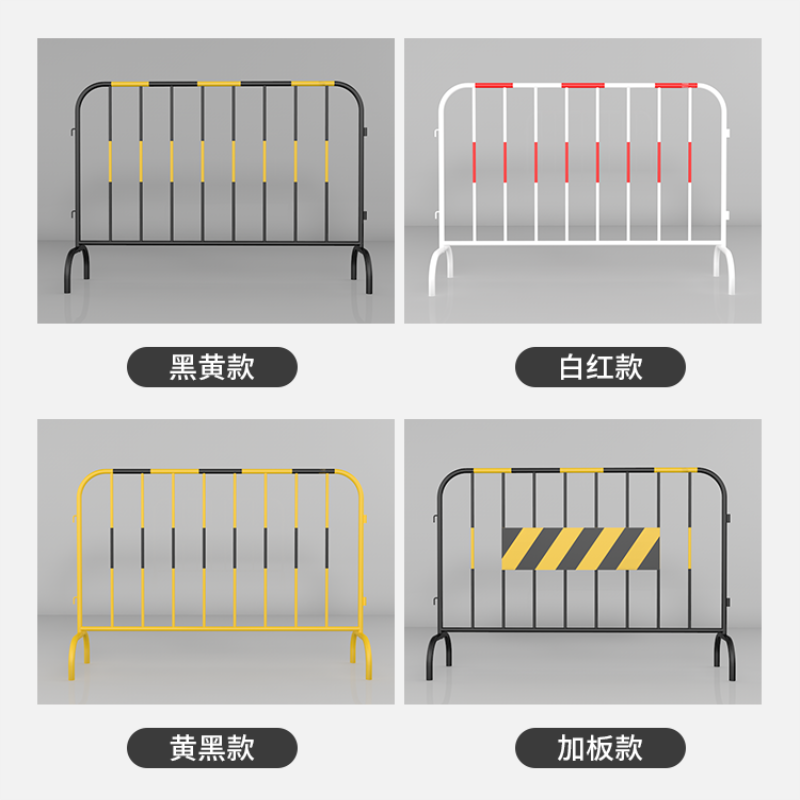 迅众 1*1.5米镀锌管铁马护栏移动道路围挡工地临时施工隔离安全防护栏围栏栅栏高清大图