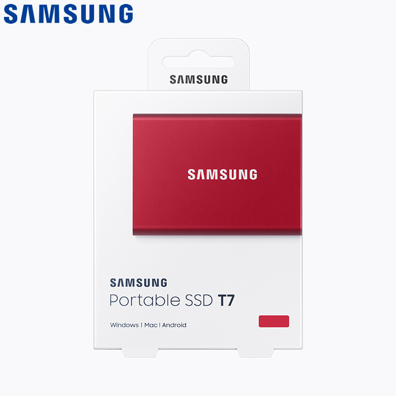 三星（SAMSUNG）T7 1TB移动硬盘 usb3.2金属加密高速手机电脑移动固态硬pssd 火星红