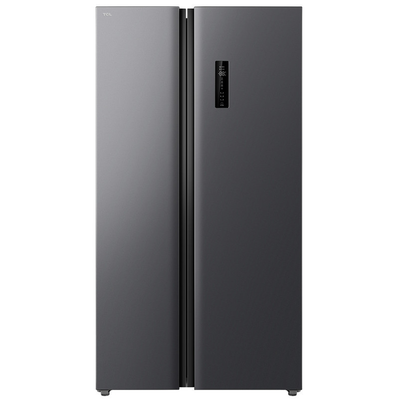 TCL 521升晶岩灰对开双门大容量分区养鲜冰箱超薄嵌入 AAT负离子养鲜 一级能效R521T3-S