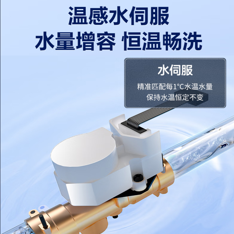 海尔(Haier)燃气热水器天然气13升家用即热强排式水伺服恒温水火双精控旁通混水密闭稳燃舱五重抑菌KA03高清大图