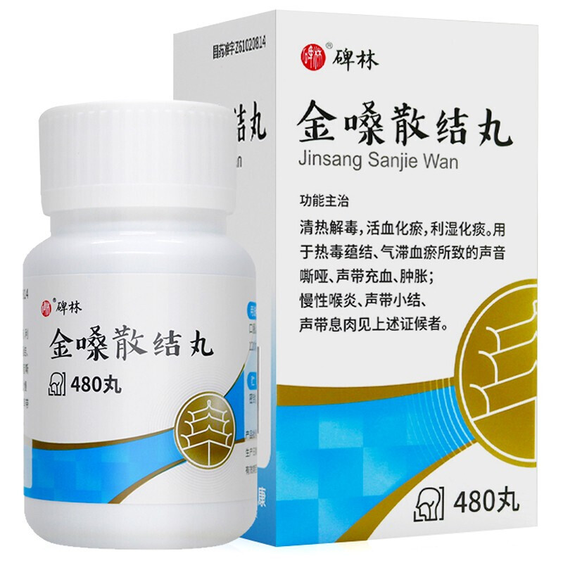 碑林 金嗓散结丸 0.1g*480丸清热解毒 利湿化痰声音嘶哑慢性喉炎药品