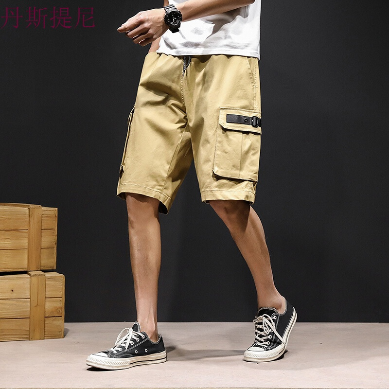 2018夏季新款休闲裤短裤男士加肥大码宽松五分工装裤韩版潮男裤子