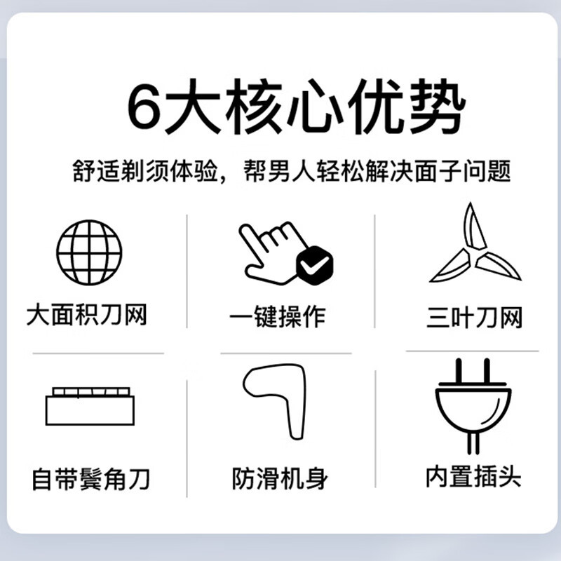 超人(SID) 剃须刀 RS102 单头刮胡刀电动充电式 (单位:台)高清大图