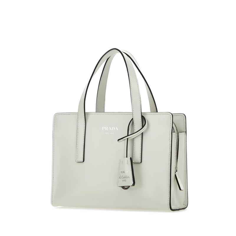 普拉达(PRADA)意大利小牛皮女士手提单肩包简约百搭配饰日常通勤高清大图