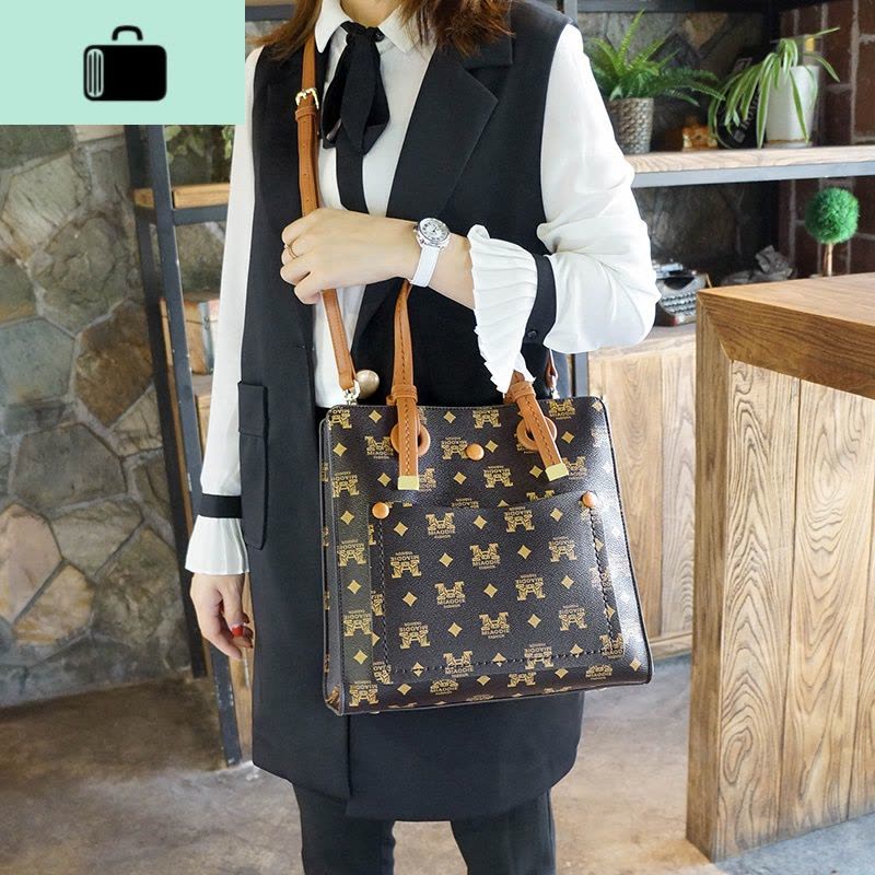 包包女包新款2020时尚托特包百搭大气单肩斜挎包2019大容量女大包NEW LAKE女斜挎包图片