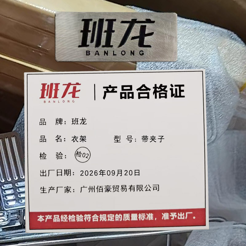 班龙衣架带夹子个高清大图