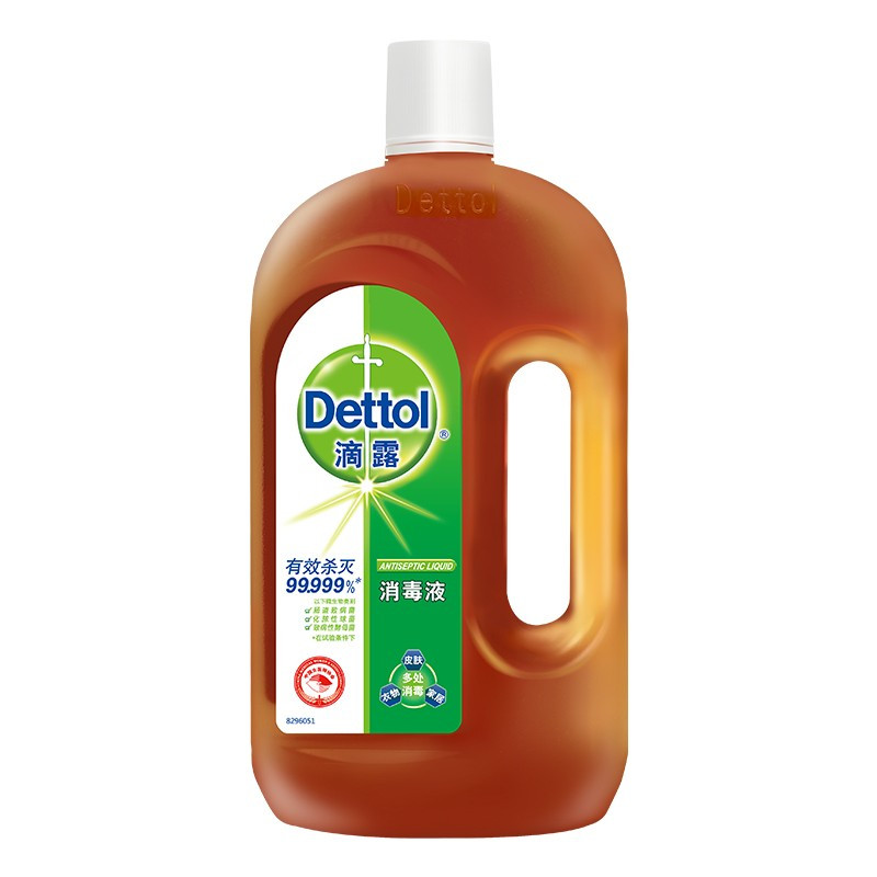滴露（Dettol）消毒液750mL家用杀菌皮肤内衣物儿童玩具宠物地板消毒水 （单位：瓶）