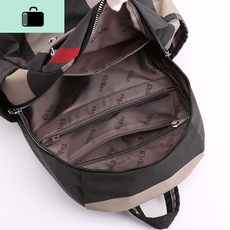 双肩包女2020新款韩版时尚帆布百搭尼龙牛津布书包双肩背包大容量NEWLAKE高清大图