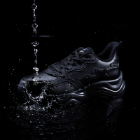 361°女鞋加绒运动鞋冬季保暖加毛棉鞋皮面防水跑步鞋轻便跑鞋