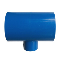 帮客材配 冰一点 中央空调专用排水接头 PVC变径三通（蓝色）φ50*25 2.16元/个 单个销售 50个免邮