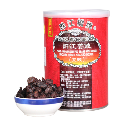 珠江桥牌 调味料 阳江姜豉(豆豉蒸鱼炖肉炒菜出口装阳江姜豉300g 广东老字号