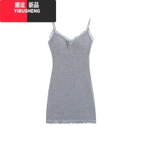 YIBUSHENG蕾丝边吊带包臀短裙性感辣妹姐姐裙显瘦打底连衣裙女内搭季新款