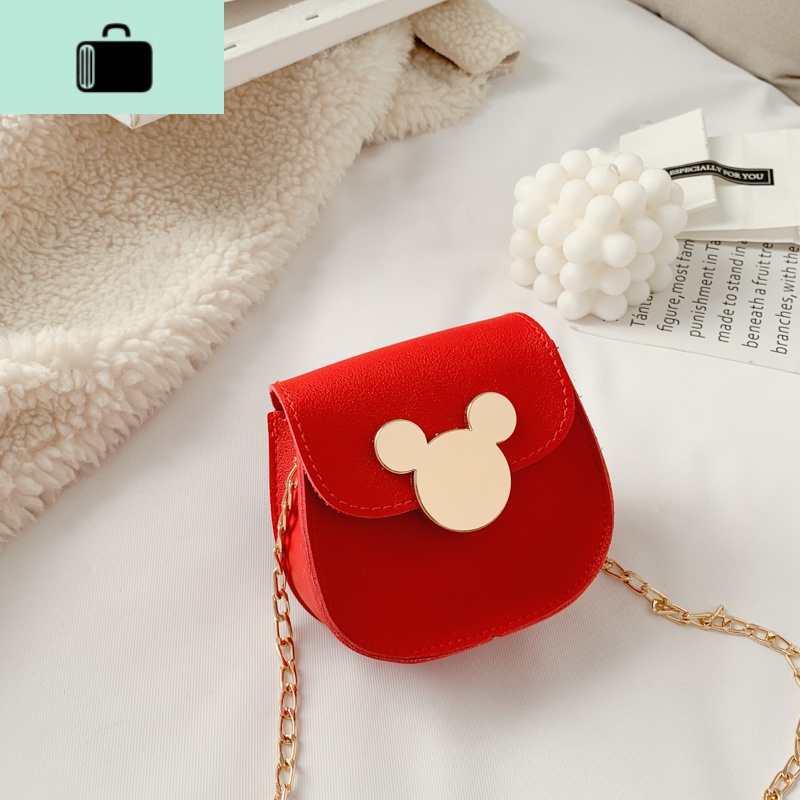 洋气女童斜挎包宝宝拜年包小女孩包包时尚小包可爱潮公主包零钱包NEWLAKE 红色