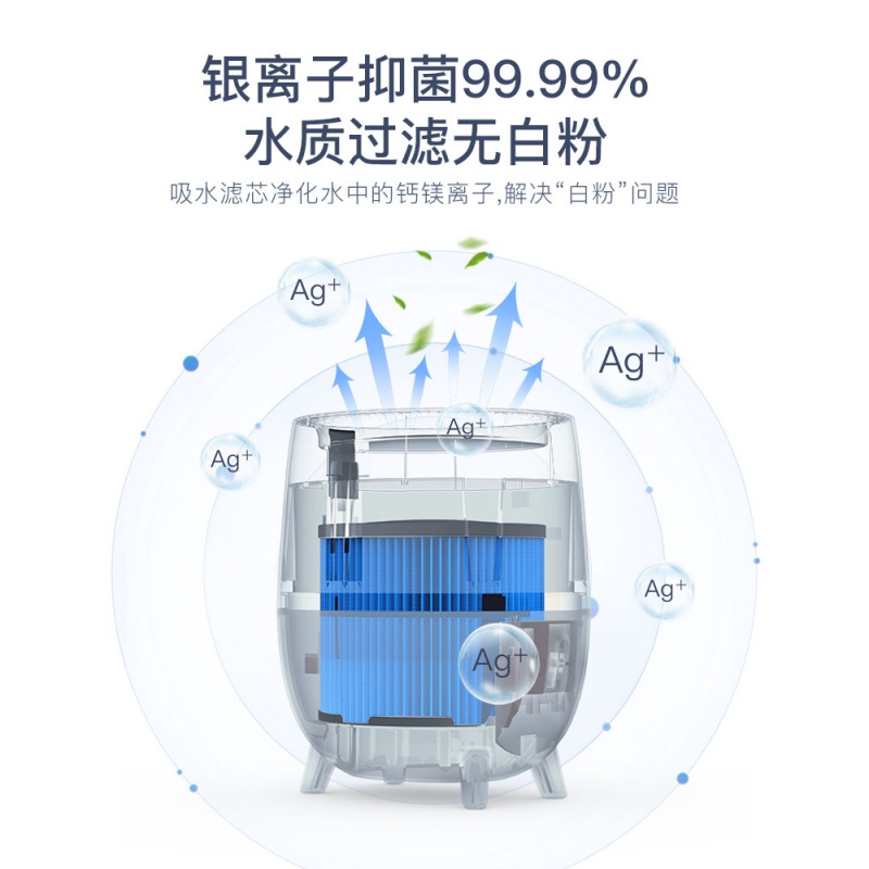 美国西屋无雾加湿器家用卧室上加水空气净化孕妇灯光香薰高清大图