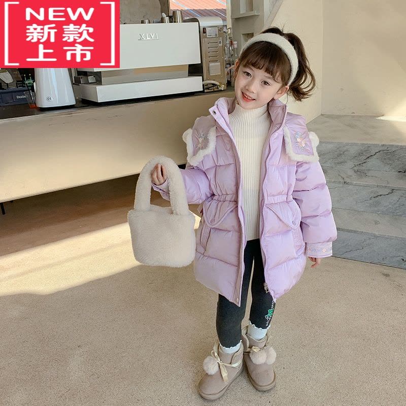 可莉允女童棉服冬装2022新款童装棉袄女宝宝红色拜年服冬季儿童棉衣外套图片