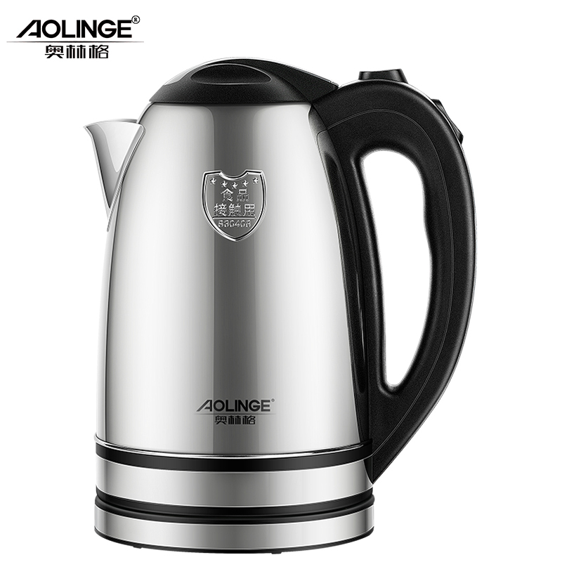 奥林格(AOLINGE)ZM-530C大容量家用水壶自动断电304不锈钢宿舍电热烧水壶3L热水壶开水壶煮茶壶
