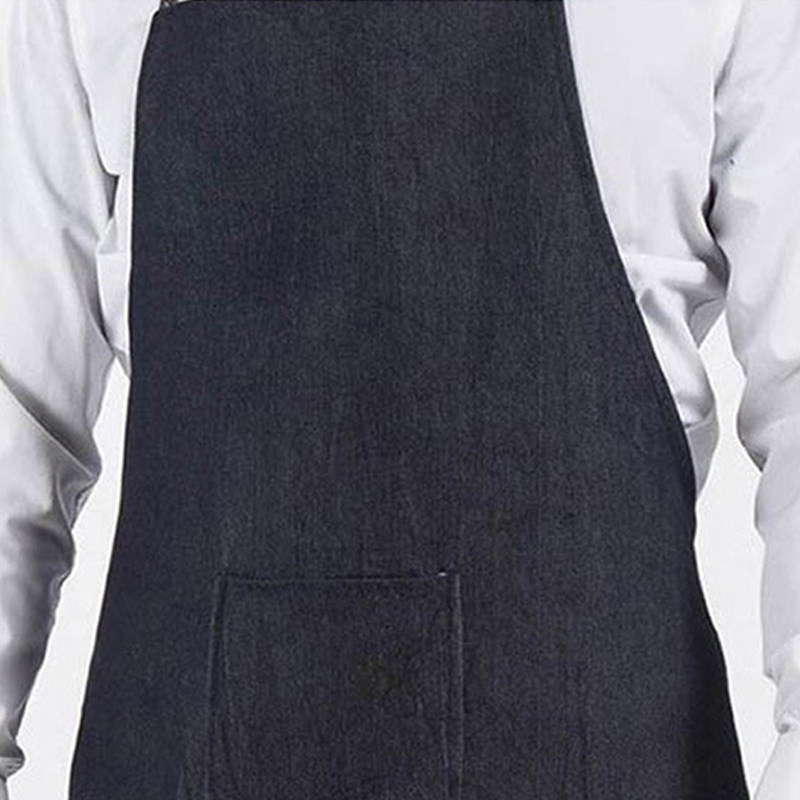 邦能之星牛仔围裙耐脏耐磨帆布围裙防污电焊木工防尘耐脏劳保围裙N312282高清大图