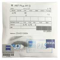 蔡司（ZEISS）A系列A67莲花膜1.67/1.60变色树脂远近视配镜眼镜片 焕色世界 非球面一片装