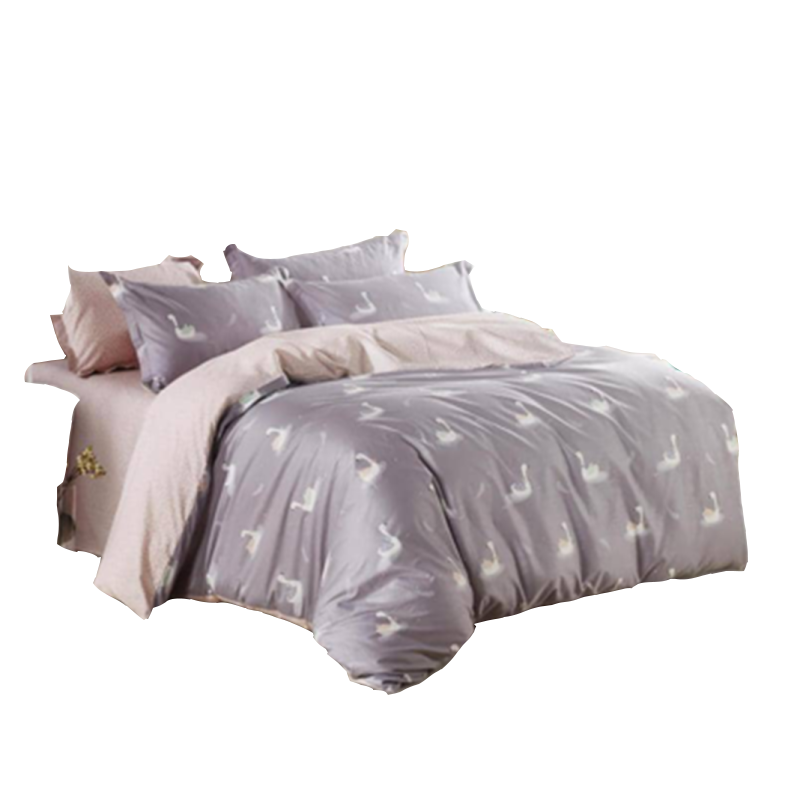 维科家纺全棉活性床上用品家纺四件套天鹅舞单位件视频