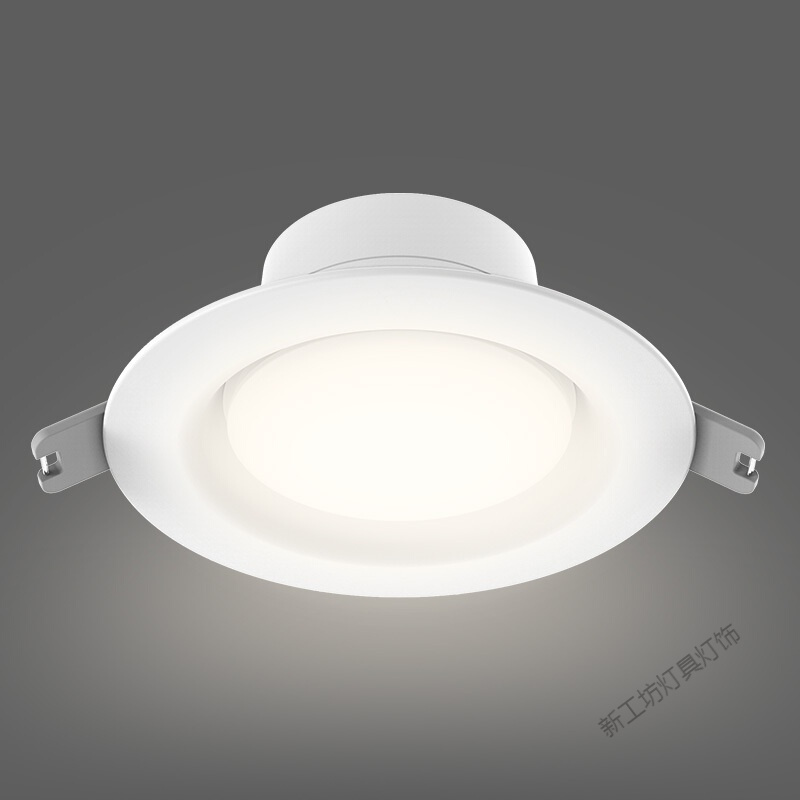 苏宁放心购 LED筒灯客厅天花板吊顶灯走廊玄关灯嵌入式孔洞灯 5W 4000k暖白光版
