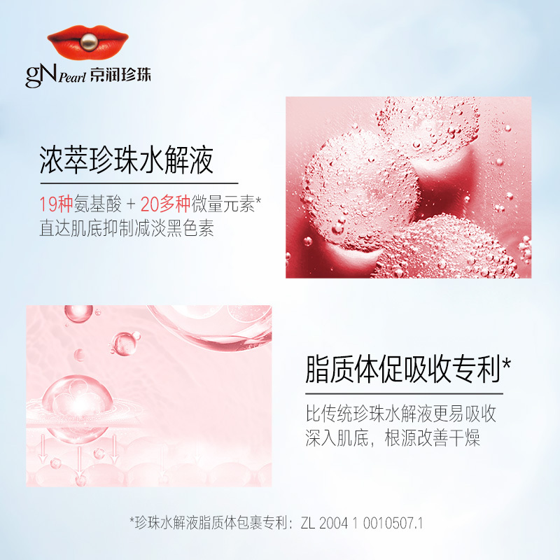 京润珍珠盈润日霜精华晚霜2件组合 防晒淡斑补水保湿提亮肤色 日间防护 夜间修护 两件套装24小时呵护