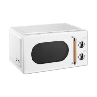 美的Midea 微波炉 复古外观 旋钮双控 轻松解冻 易洁内胆 360°转盘加热 20L容量 PM2004