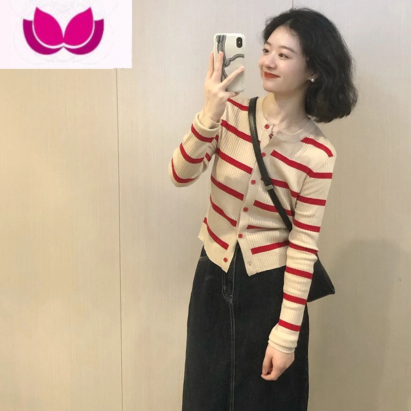 七斓2023年早春装新款女装盐系穿搭轻熟小香风套装针织开衫吊带套 杏色秋装搭配一整套显瘦/初秋装搭配一整套/秋装成套搭配一整套 L